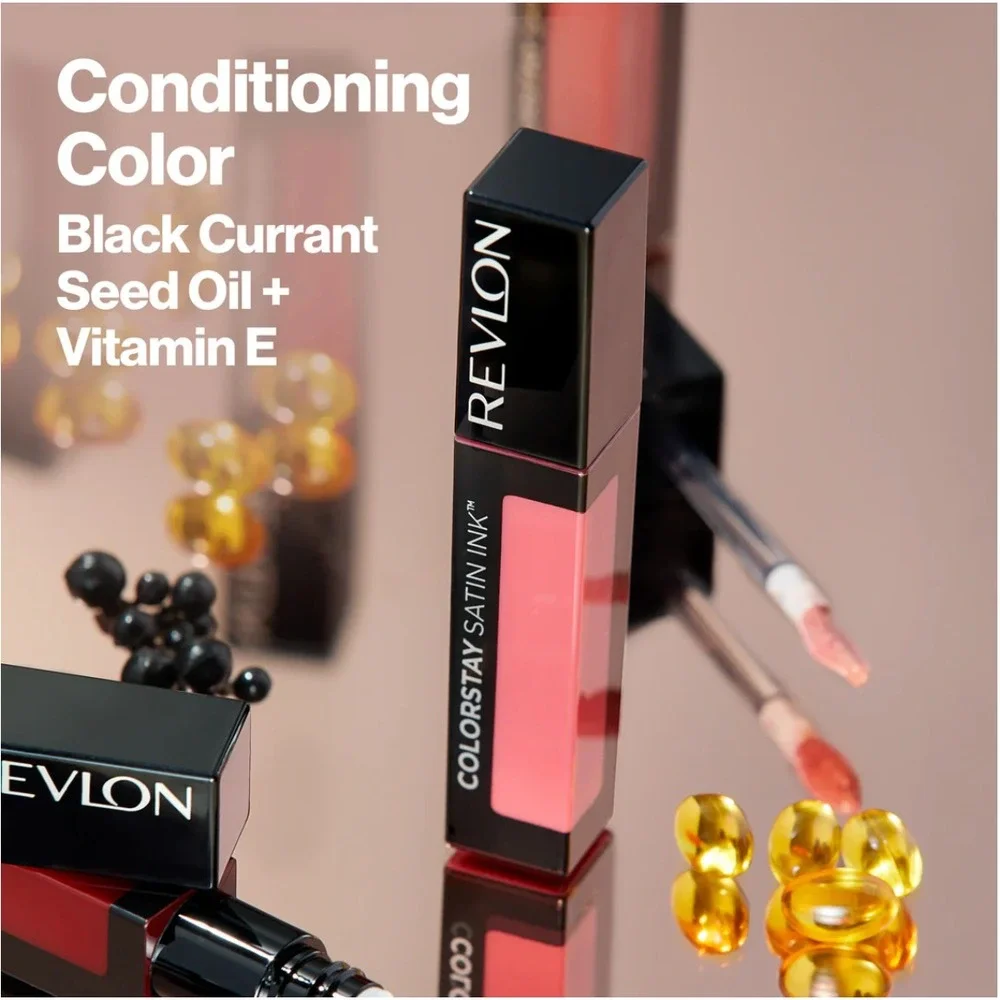 Revlon ColorStay Satin Ink Crown Jewels Liquid Lipstick, Lady Topaz